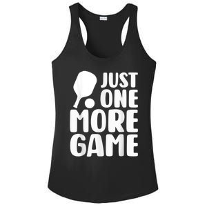 Just One More Game Ladies PosiCharge Competitor Racerback Tank