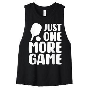 Just One More Game Women's Racerback Cropped Tank