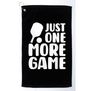 Just One More Game Platinum Collection Golf Towel