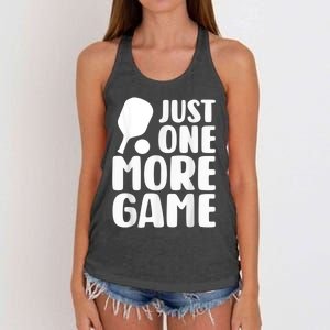 Just One More Game Women's Knotted Racerback Tank