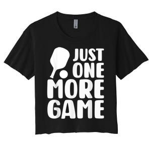 Just One More Game Women's Crop Top Tee