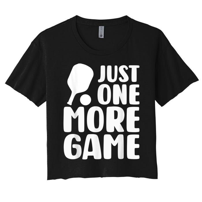 Just One More Game Women's Crop Top Tee