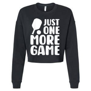 Just One More Game Cropped Pullover Crew