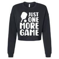 Just One More Game Cropped Pullover Crew