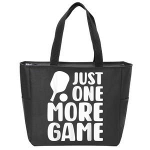 Just One More Game Zip Tote Bag