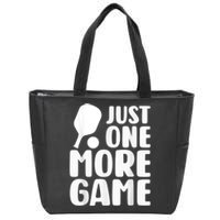 Just One More Game Zip Tote Bag