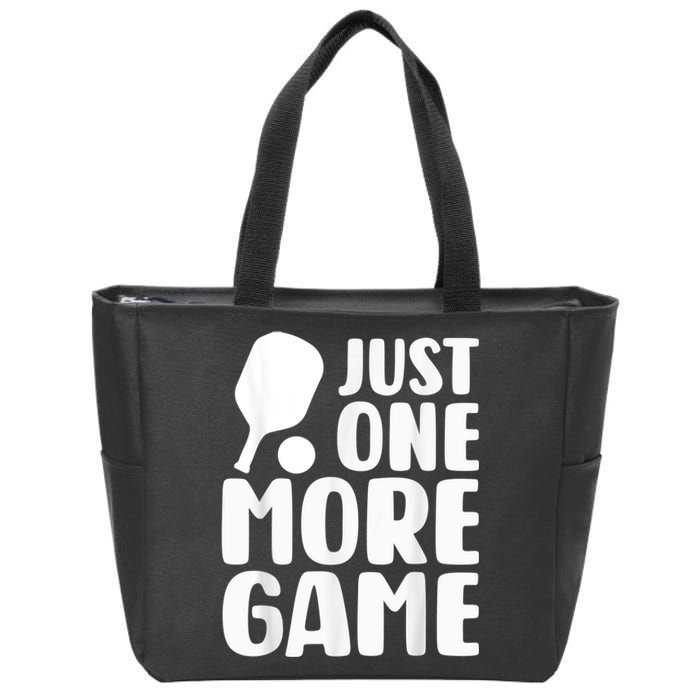 Just One More Game Zip Tote Bag