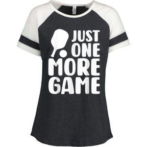 Just One More Game Enza Ladies Jersey Colorblock Tee