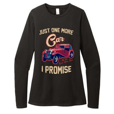 Just One More Car I Promise Vintage Classic Old Cars Womens CVC Long Sleeve Shirt