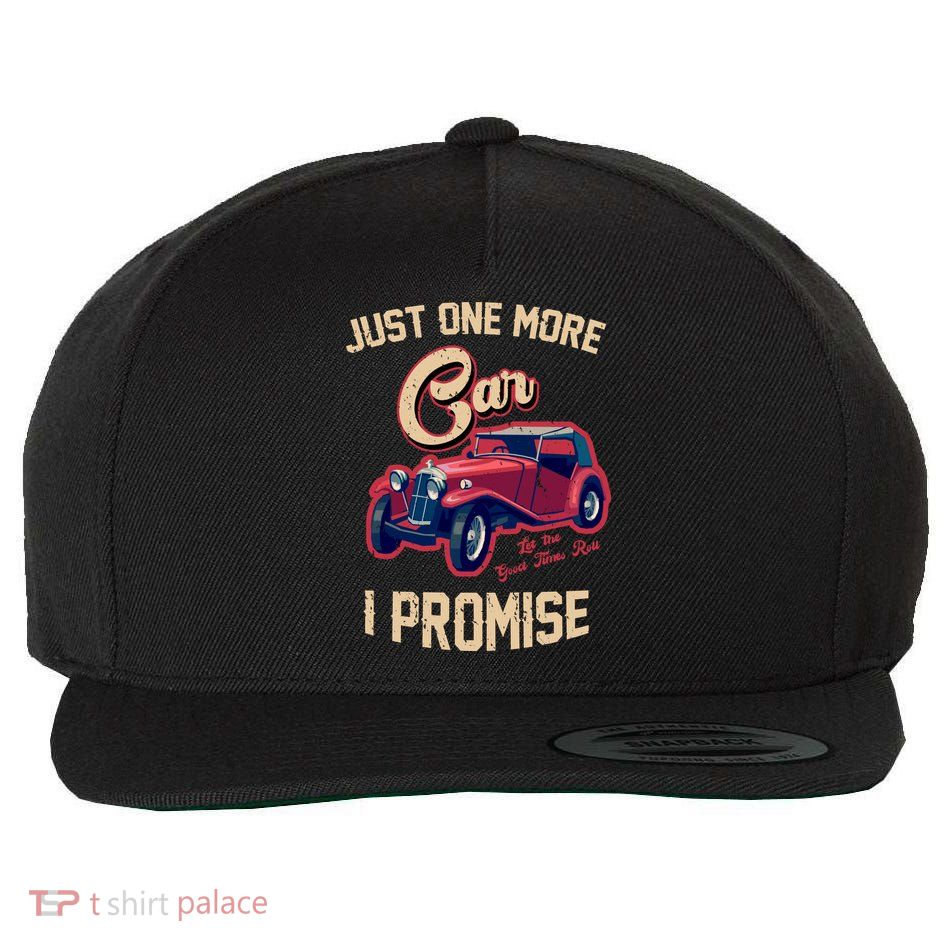 Just One More Car I Promise Vintage Classic Old Cars Wool Snapback Cap