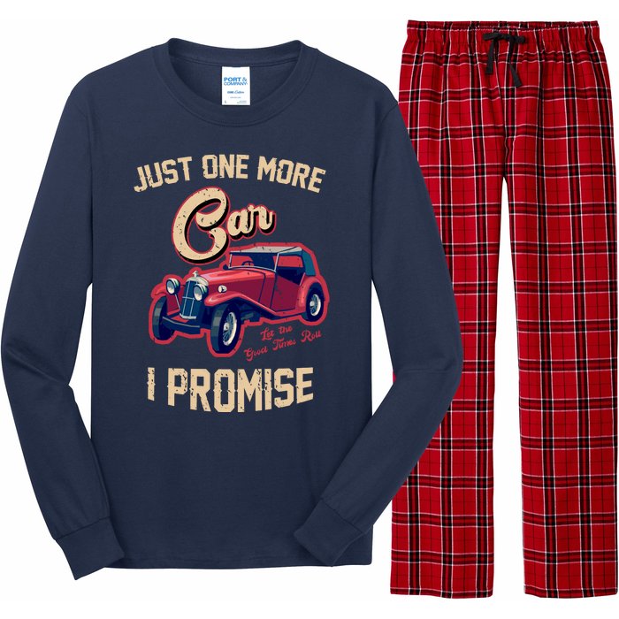 Just One More Car I Promise Vintage Classic Old Cars Long Sleeve Pajama Set