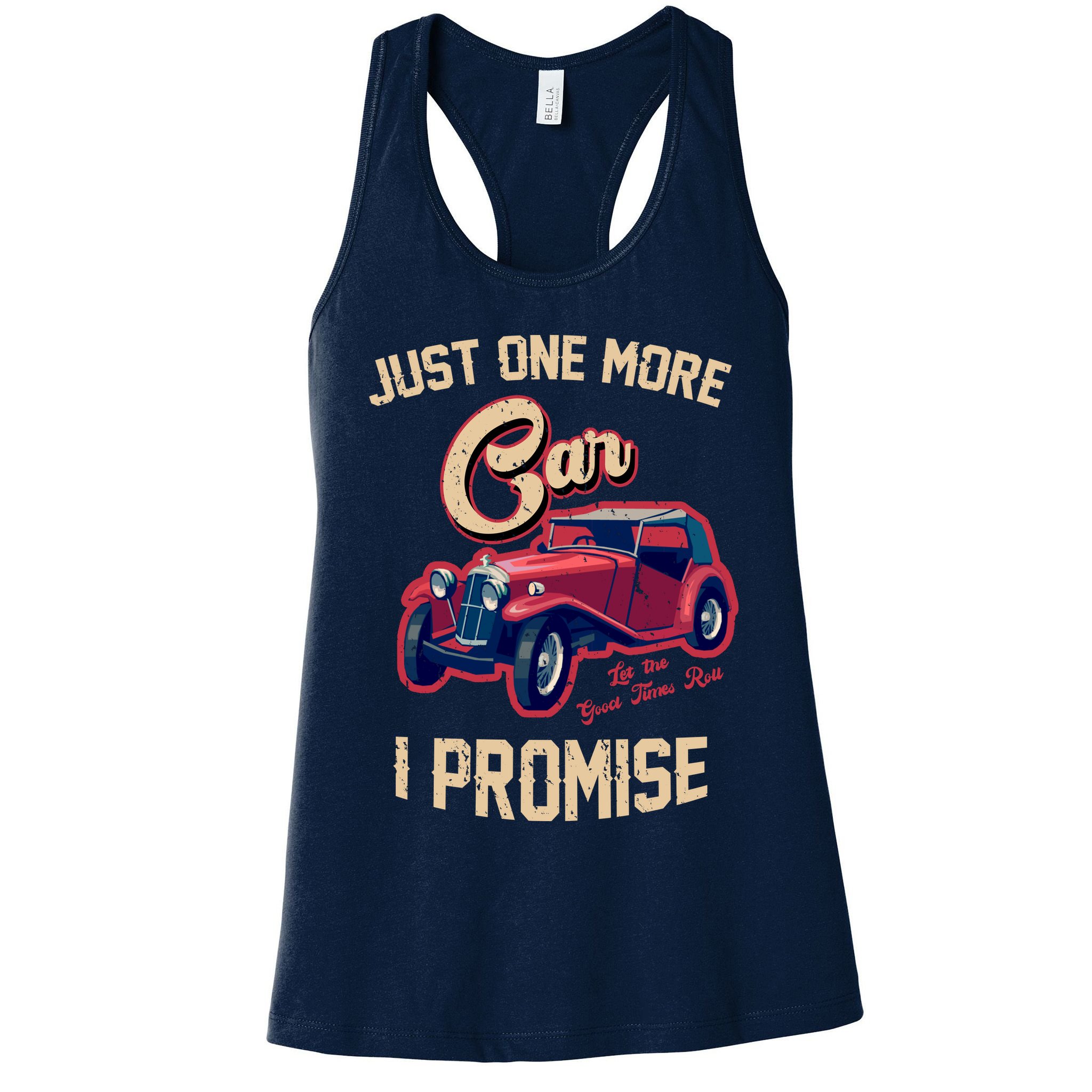 Just One More Car I Promise Vintage Classic Old Cars Womens Tank Top