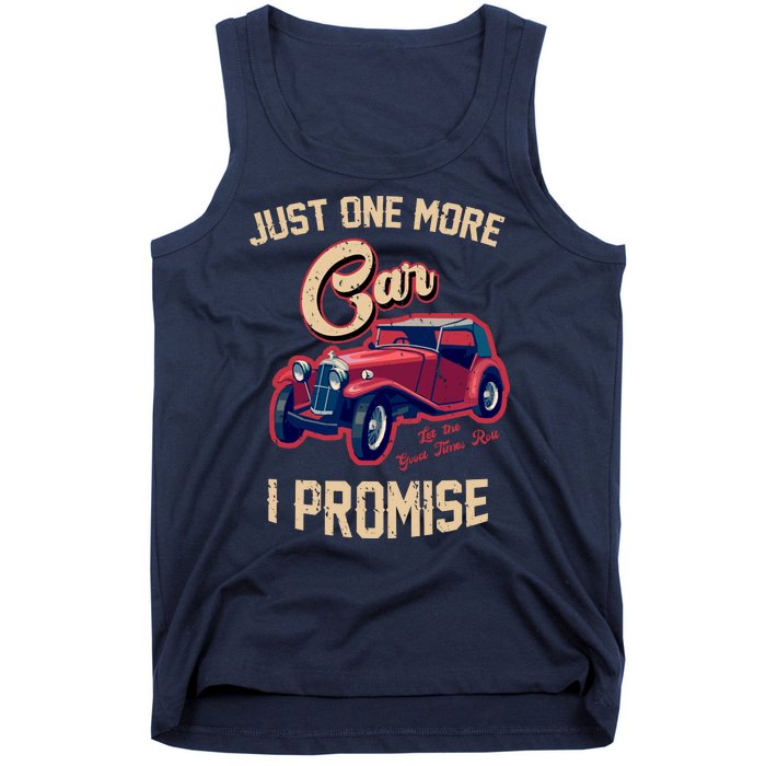 Just One More Car I Promise Vintage Classic Old Cars Tank Top