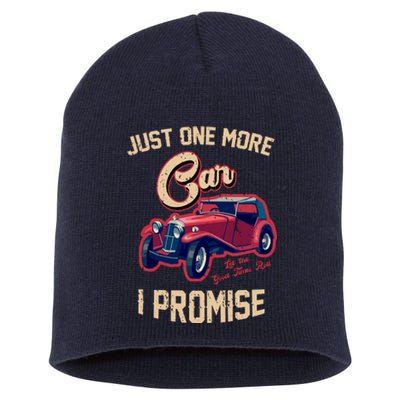 Just One More Car I Promise Vintage Classic Old Cars Short Acrylic Beanie