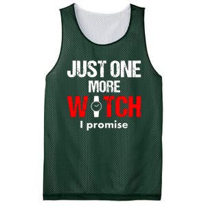 Just One More Watch I Promise Mesh Reversible Basketball Jersey Tank