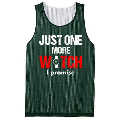 Just One More Watch I Promise Mesh Reversible Basketball Jersey Tank