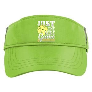 Just One More Game Funny Pickleball Player Paddleball Adult Drive Performance Visor