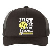 Just One More Game Funny Pickleball Player Paddleball Yupoong Adult 5-Panel Trucker Hat