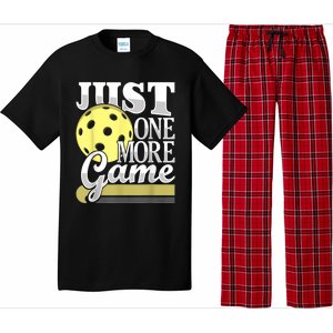 Just One More Game Funny Pickleball Player Paddleball Pajama Set