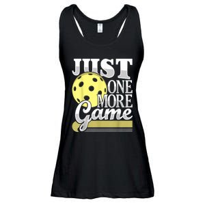 Just One More Game Funny Pickleball Player Paddleball Ladies Essential Flowy Tank