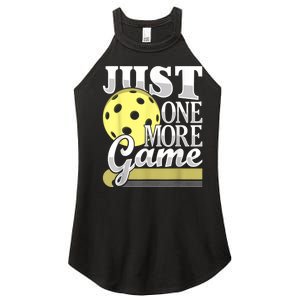 Just One More Game Funny Pickleball Player Paddleball Women's Perfect Tri Rocker Tank