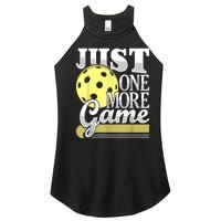 Just One More Game Funny Pickleball Player Paddleball Women's Perfect Tri Rocker Tank