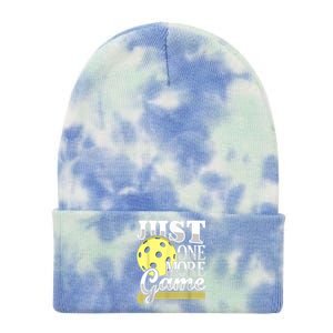 Just One More Game Funny Pickleball Player Paddleball Tie Dye 12in Knit Beanie