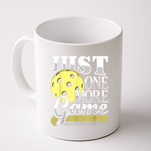 Just One More Game Funny Pickleball Player Paddleball Coffee Mug