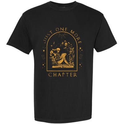 Just One More Chapter Skeleton Reading Garment-Dyed Heavyweight T-Shirt