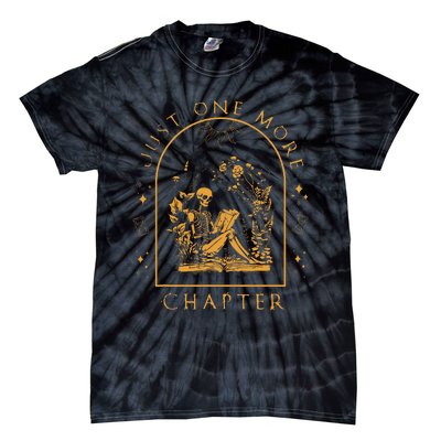 Just One More Chapter Skeleton Reading Tie-Dye T-Shirt