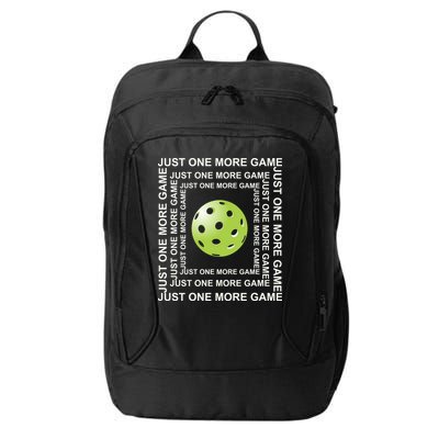 Just One More Game Square | Fun Pickleball City Backpack