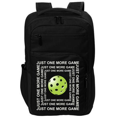 Just One More Game Square | Fun Pickleball Impact Tech Backpack