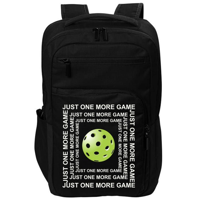 Just One More Game Square | Fun Pickleball Impact Tech Backpack