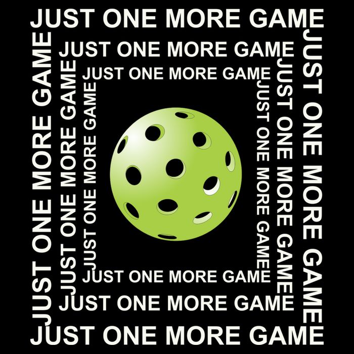 Just One More Game Square | Fun Pickleball Backpack
