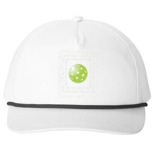 Just One More Game Square | Fun Pickleball Snapback Five-Panel Rope Hat