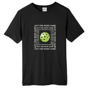 Just One More Game Square | Fun Pickleball Tall Fusion ChromaSoft Performance T-Shirt