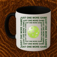 Just One More Game Square | Fun Pickleball Mug