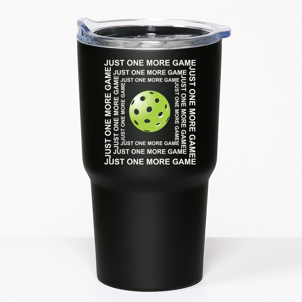 Just One More Game Square | Fun Pickleball Tumbler