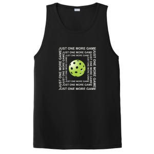 Just One More Game Square | Fun Pickleball PosiCharge Competitor Tank