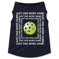 Just One More Game Square | Fun Pickleball Doggie Tank