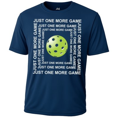 Just One More Game Square | Fun Pickleball Performance Shirt
