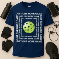 Just One More Game Square | Fun Pickleball Performance Shirt