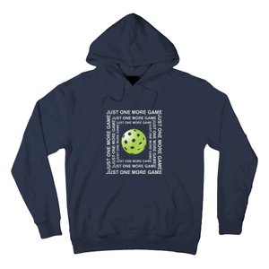 Just One More Game Square | Fun Pickleball Hoodie