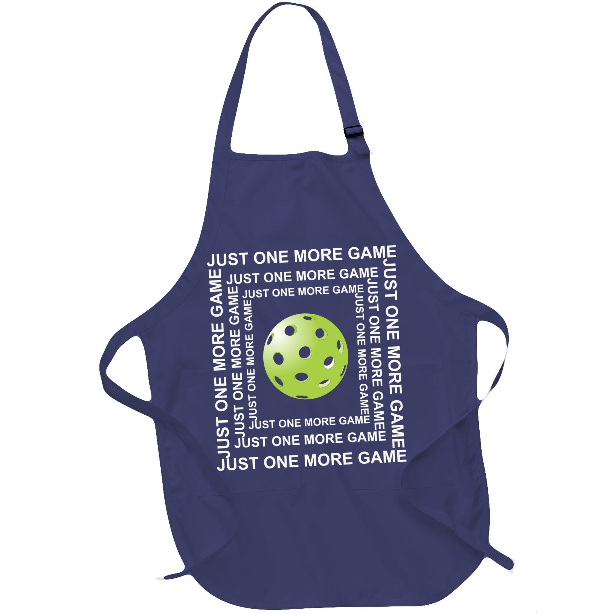 Just One More Game Square | Fun Pickleball Apron