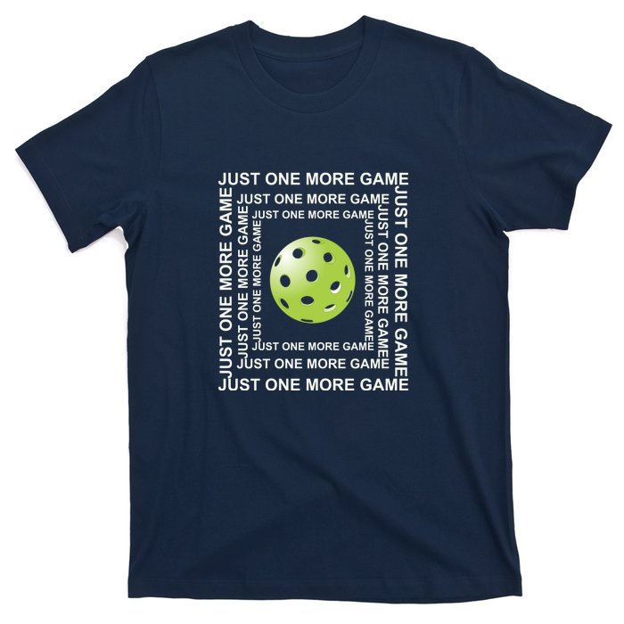 Just One More Game Square | Fun Pickleball T-Shirt