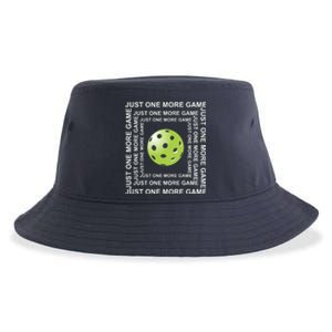 Just One More Game Square | Fun Pickleball Sustainable Bucket Hat