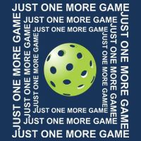 Just One More Game Square | Fun Pickleball Drawstring Bag