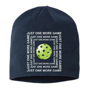 Just One More Game Square | Fun Pickleball Sustainable Beanie