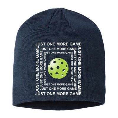 Just One More Game Square | Fun Pickleball Sustainable Beanie