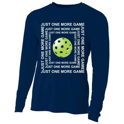 Just One More Game Square | Fun Pickleball Cooling Performance Long Sleeve Crew